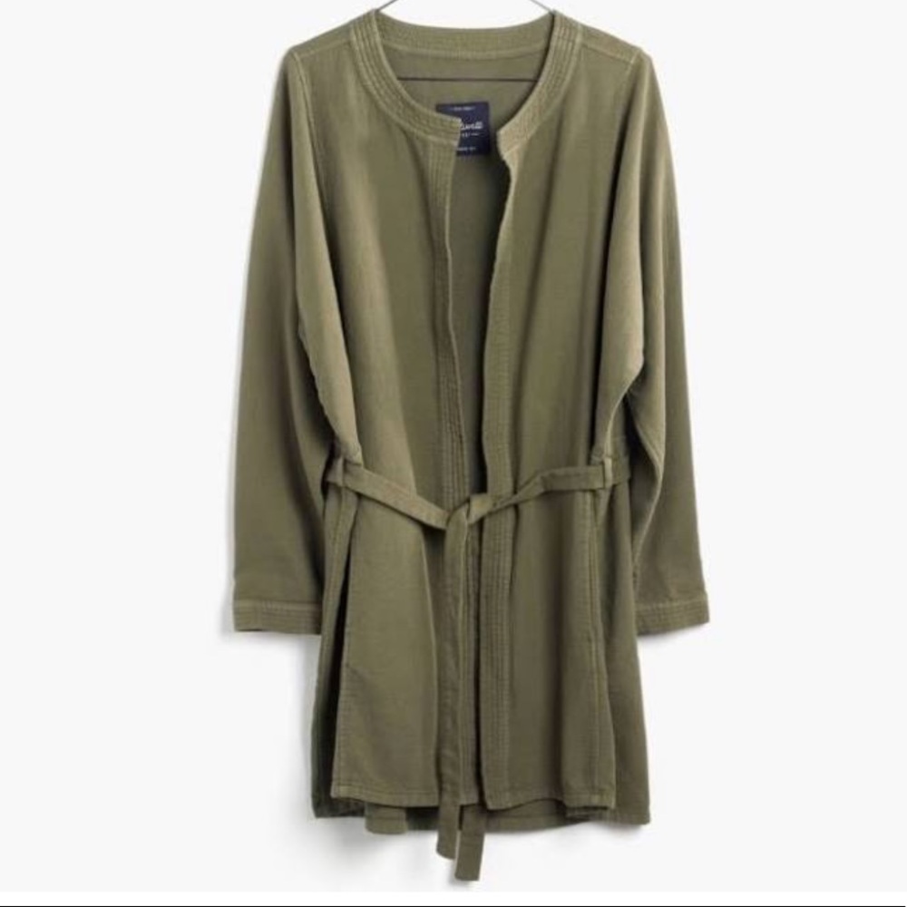 Madewell stitch-edge duster jacket